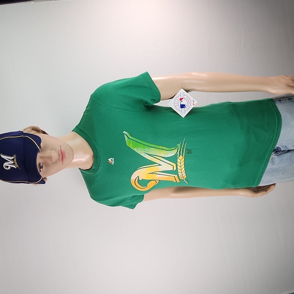 MLB Milwaukee Brewers Classic M Logo tee Size S - Picture 8 of 13